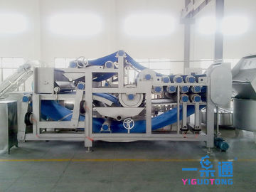 सीआईपी सफाई प्रणाली के साथ बेल्ट औद्योगिक ऐप्पल Juicer / गाजर बेल्ट रस निकालने वाला मशीन