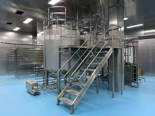 500-30000L/H कस्टमाइज्ड अंडा प्रसंस्करण लाइन पूर्ण अंडा उत्पादन संयंत्र पीएलसी के साथ अंडा तरल मशीन