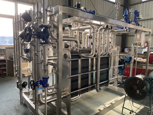 फल रस प्रसंस्करण लाइन के लिए विभिन्न क्षमताओं 500l/H-20000l/H पाश्चराइजेशन मशीन