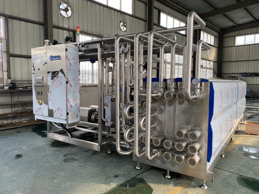 उच्च गुणवत्ता क्षमता कस्टम 500-20000l/H मैंगो यूएचटी नसबंदी फलों का रस प्रसंस्करण लाइन टिकाऊ सामग्री Sus304/316
