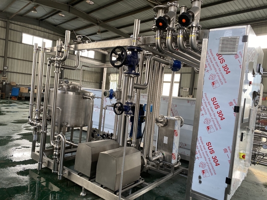 दूध/रस/सॉस प्रोसेसिंग लाइन Sus304/316 के लिए पूर्ण स्वचालित कस्टमाइज्ड 500-2000l/H Uht स्टेरिलाइजर