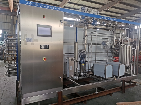 दूध/रस/सॉस प्रसंस्करण लाइन के लिए पूर्ण-स्वचालित अनुकूलित 500-2000l/H Uht नसबंदी Sus304/316