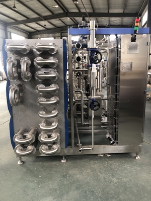 दूध/रस/सॉस प्रसंस्करण लाइन के लिए पूर्ण-स्वचालित अनुकूलित 500-2000l/H Uht नसबंदी Sus304/316
