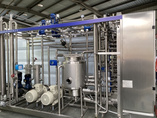 दूध/रस/सॉस प्रसंस्करण लाइन के लिए पूर्ण-स्वचालित अनुकूलित 500-2000l/H Uht नसबंदी Sus304/316