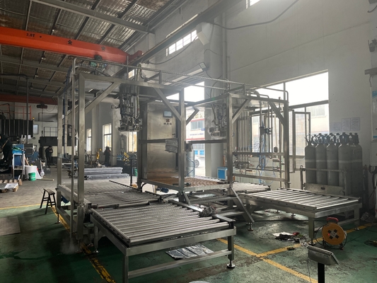 डबल हेड्स फिलर अनुकूलित 20-1000l Bid Bag In Drum एसेप्टिक फिलिंग मशीन टन बॉक्स फिलिंग मशीन के साथ Plc Sus304/316